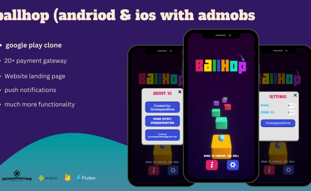 ball jump unity game with admob